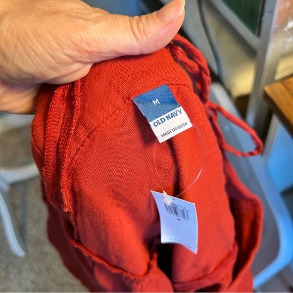 Old Navy Red Flutter-Sleeve Summer Dress - M - Picture 6 of 7